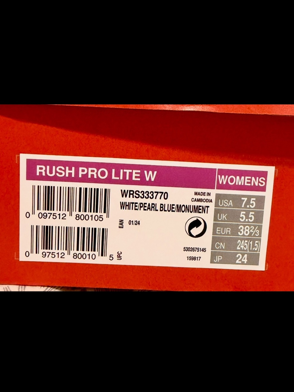 Wilson Women's 7.5 White and Light Gray Tennis Sneakers - Picture 7 of 7